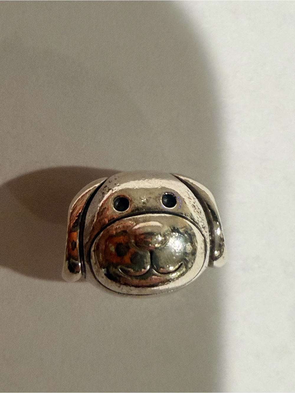 Sterling silver Puppy Dog Pandora Charm